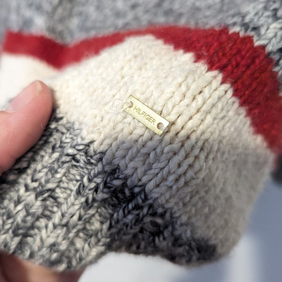 Tommy Hilfiger Y2K Oversized Slouchy Striped Sweater Cotton - Picture 5 of 6